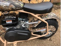 coleman mini bike custom