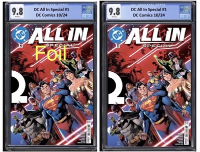 DC All In Special #1 CGC 9.8 Cover A + Foil Cover 1st Print PRESALE 1/10