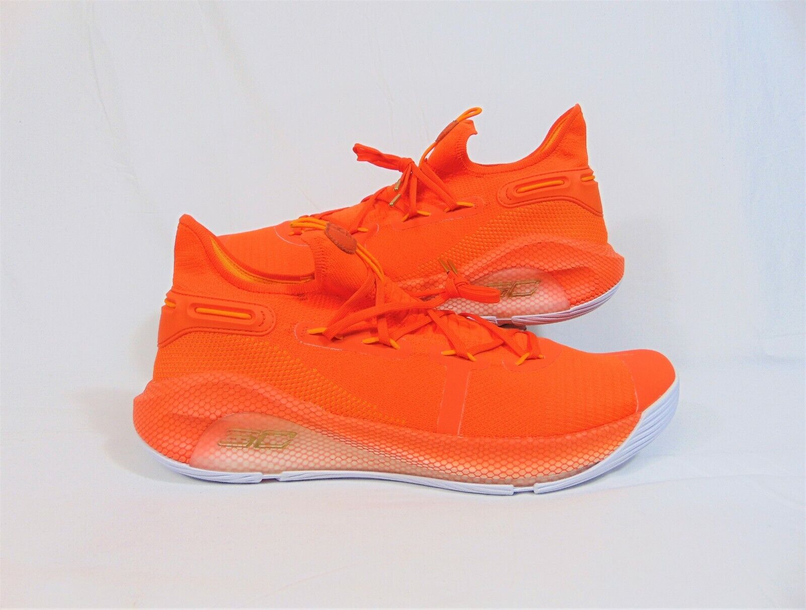 Under Armour UA Curry 6 Orangesicle Basketball Shoes Sz 18 Under Armour UA Curry 6 Orangesicle Basketball Shoes Sz 18