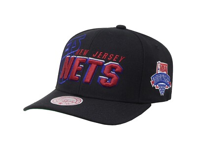 Mitchell & Ness Men's Cap NBA Draft New Jersey Nets Black HWC Pro Snapback Hat