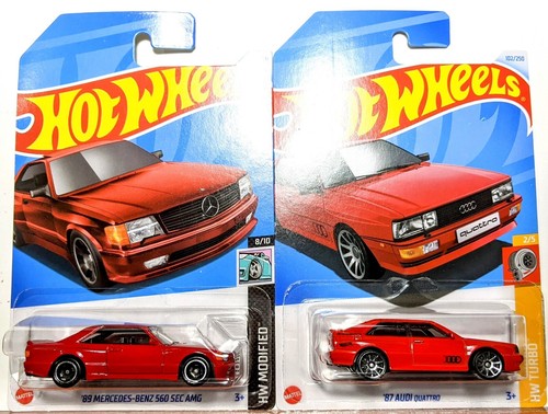 ミニカー Hot Wheels 1989 Mercedes vs DODGE VAN 2023 Hot Wheels '89 Mercedes-Benz 560 SEC AMG #150 Turbo 4/5