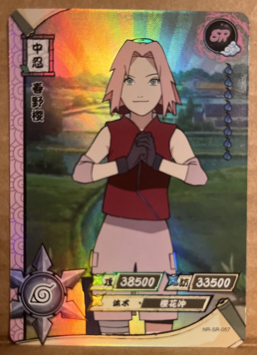 Sakura Harumo SR Holo Foil Kayou Official Naruto Card TCG NR