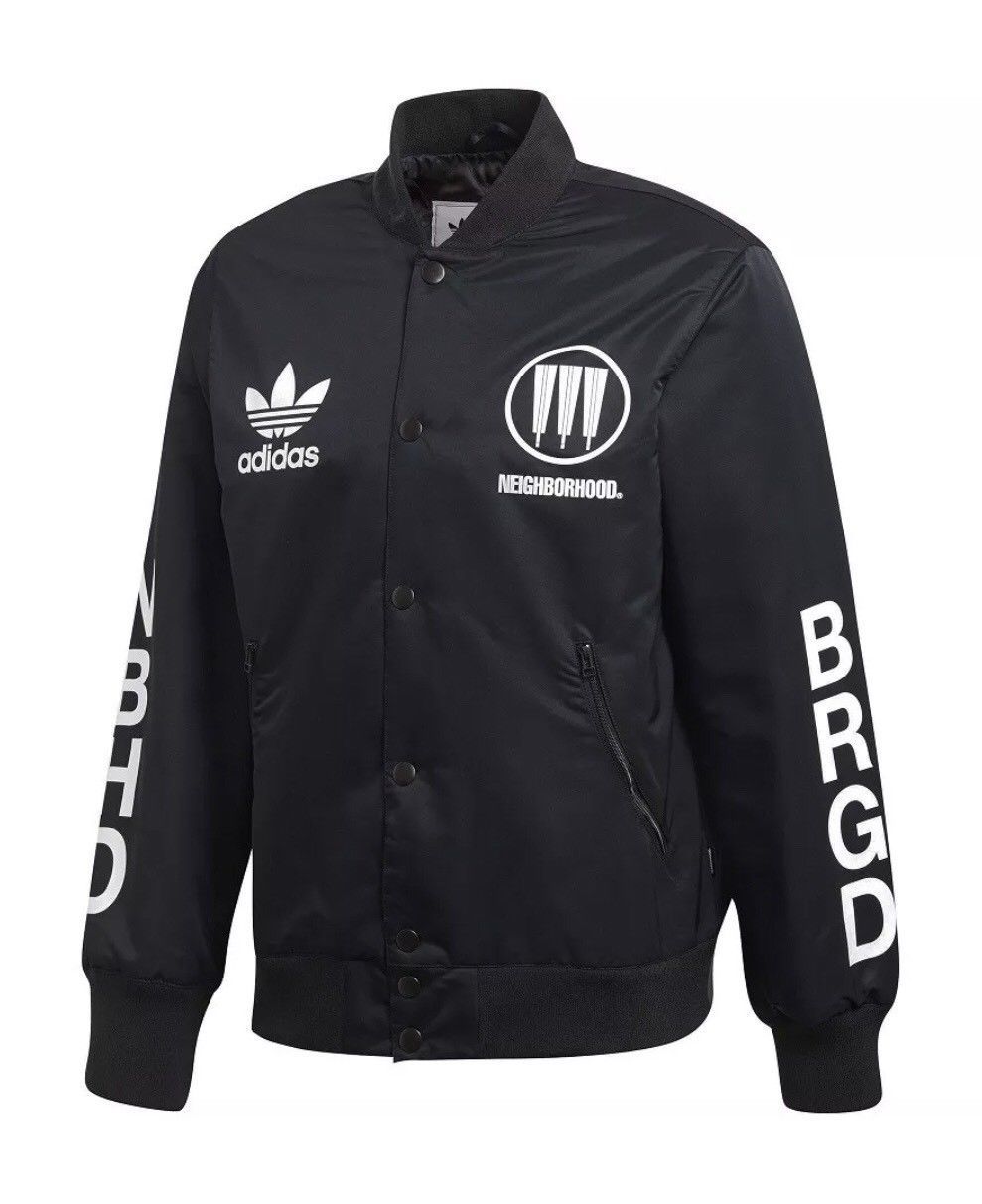 Neighborhood x Adidas original stadium jacket Black/White | eBay Neighborhood x Adidas original stadium jacket Black/White | eBay