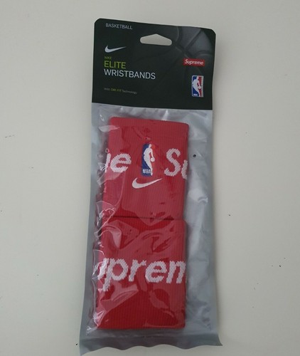 Supreme®/Nike®/NBA Wristbands Supreme Nike NBA Wristbands (Pack Of 2) Red - SS19 - US