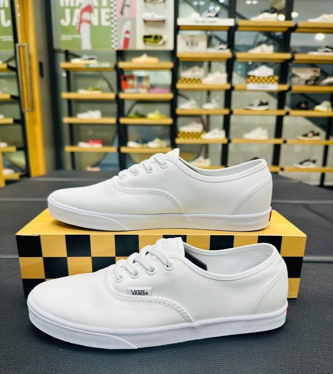Vans Authentic Low Pro Skate Sneakers Shoes White