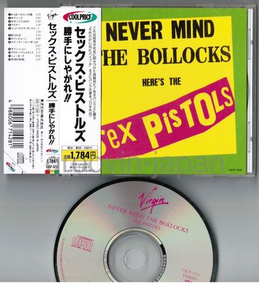 SEX PISTOLS Never Mind The Bollocks JAPAN CD VJCP-3215 w SEX PISTOLS Never Mind The Bollocks JAPAN CD VJCP-3215 w