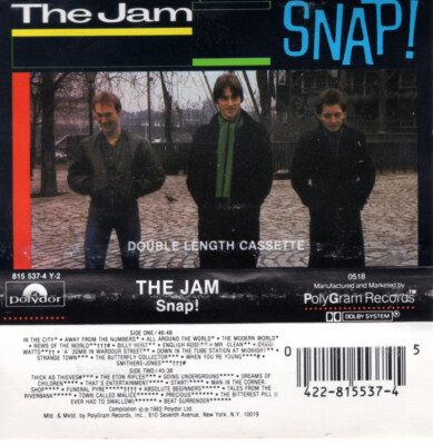 The Jam SNAP Double Length Cassette  Polydor 1983 Greatest Hits