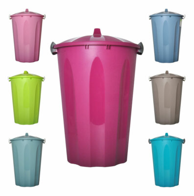 Plastik Deckeleimer 40L + Deckel Universaltonne Mülltonne Abfalleimer Mülleimer