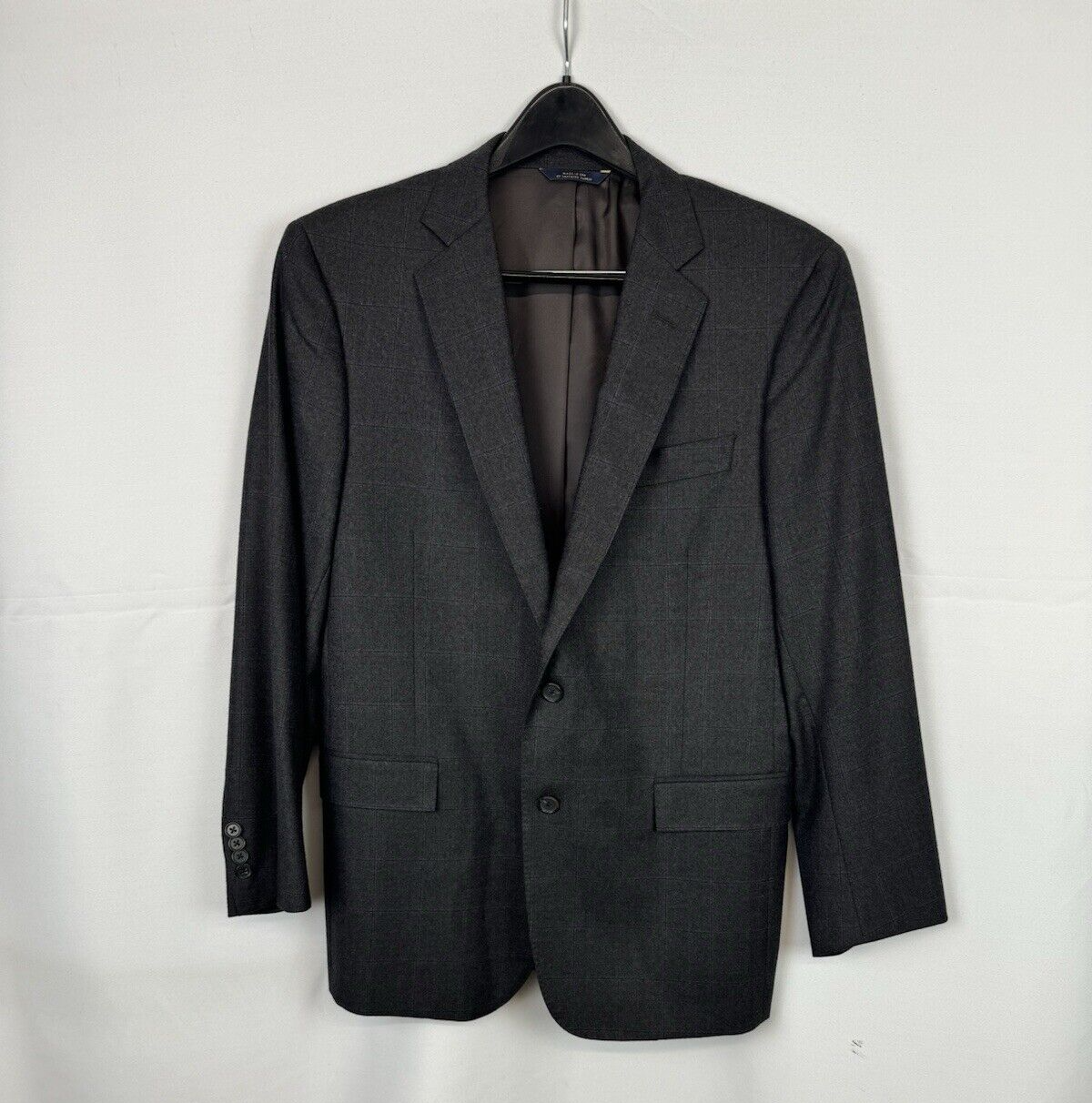 Brooks Brothers Wool Regent Fit Blazer Jacket Brown Gray