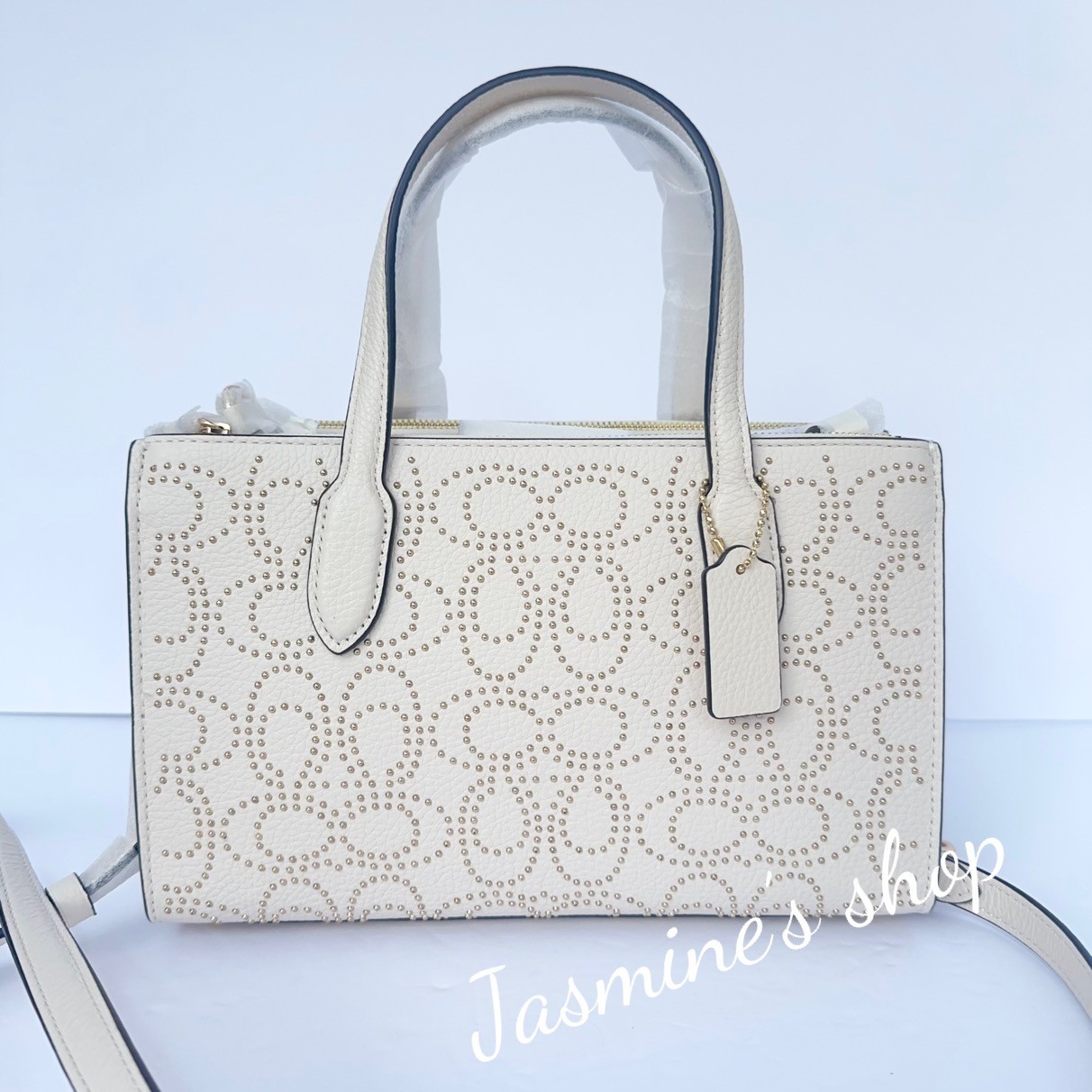 NWT Coach CX266 Nina Small Tote Bag With Signature Rivets