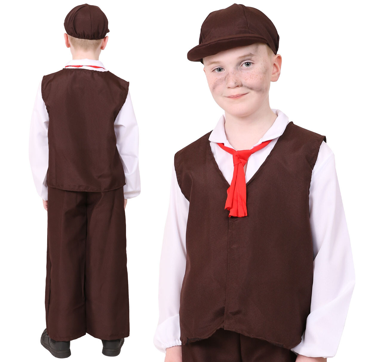 Victorian Poor Boy Costume Kids Green Brown Victorian Poor Boy Costume Kids Green Brown