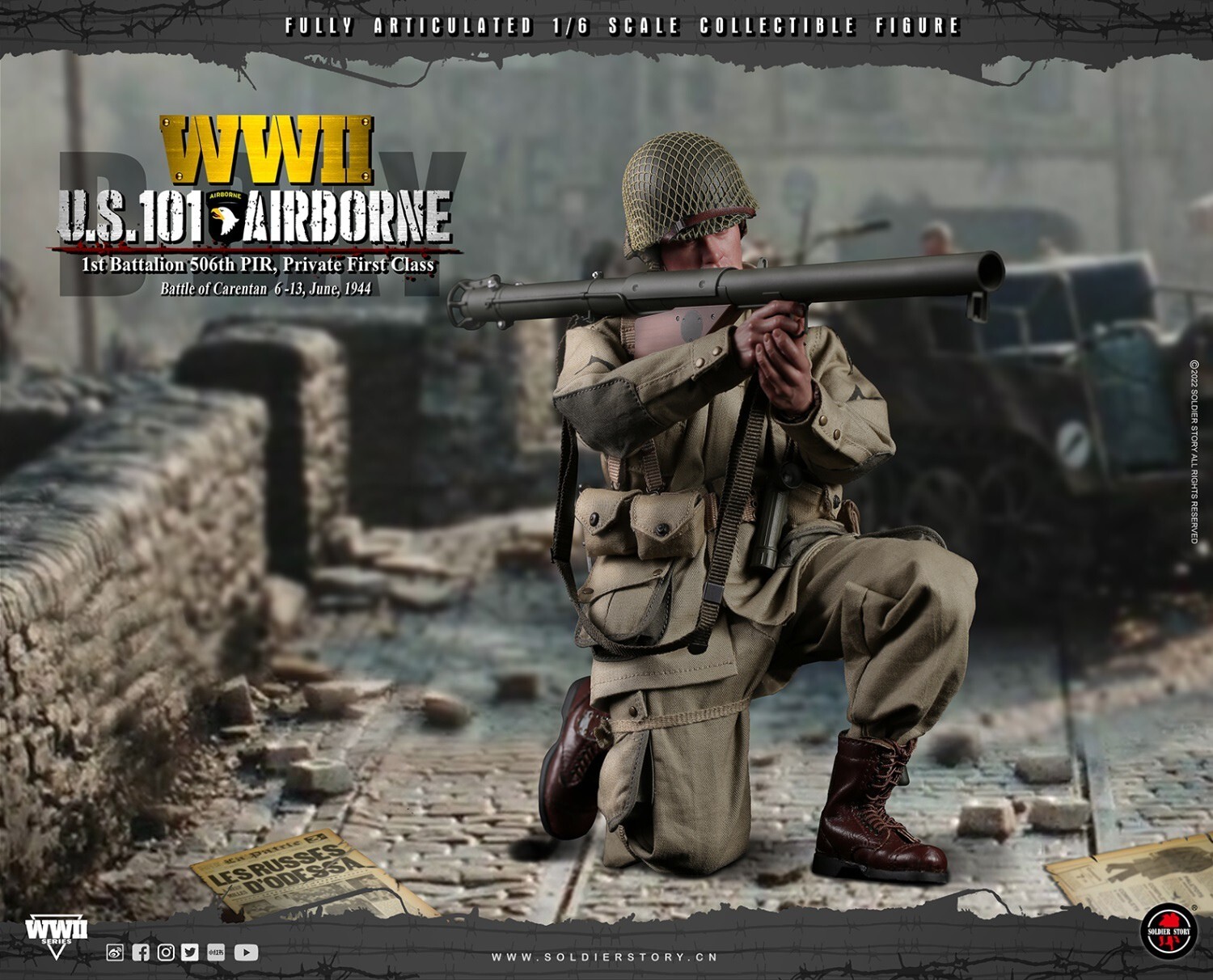 Soldier Story SS110 1/6 WW2 101ST アメリカ陸軍 Soldier Story Ss110 1/6 Wwii Us 101st Airborne Division 502