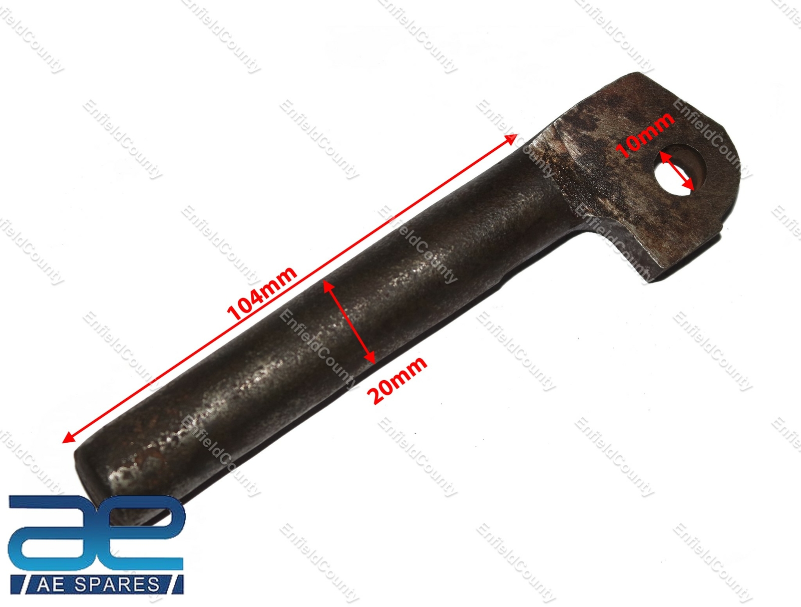For AJS Matchless Motorcycle Solid Pillion Foot Peg Rod Pair 