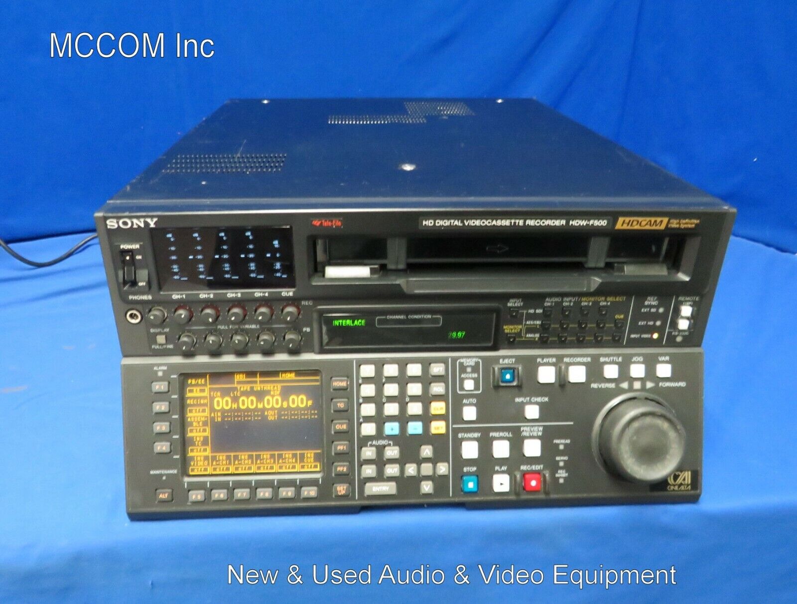 Sony HDW-F500 HDCAM Recorder w/ 1846 tape hrs, HKDV-501A Sony HDW-F500 HDCAM Recorder w/ 1846 tape hrs, HKDV-501A