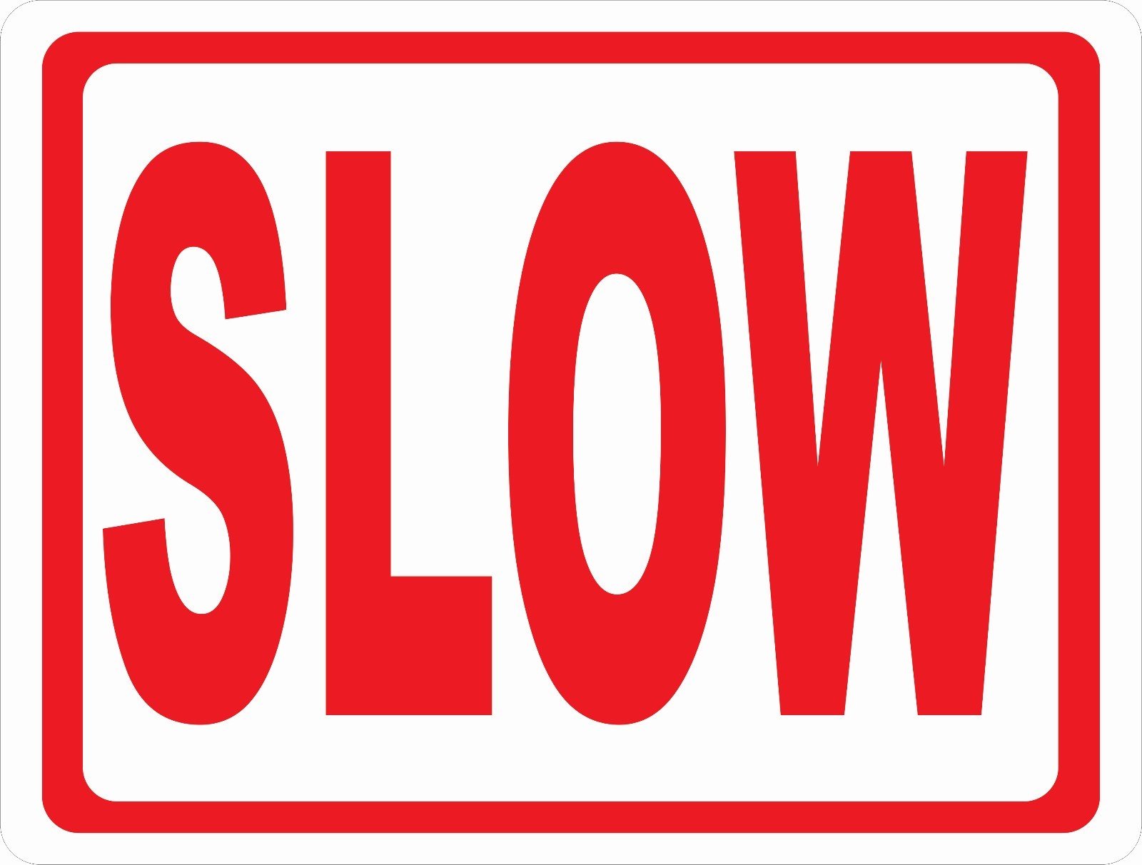 slow ロードサイン SLOW ROAD CURVES AHEAD CAUTION - American Sign Company