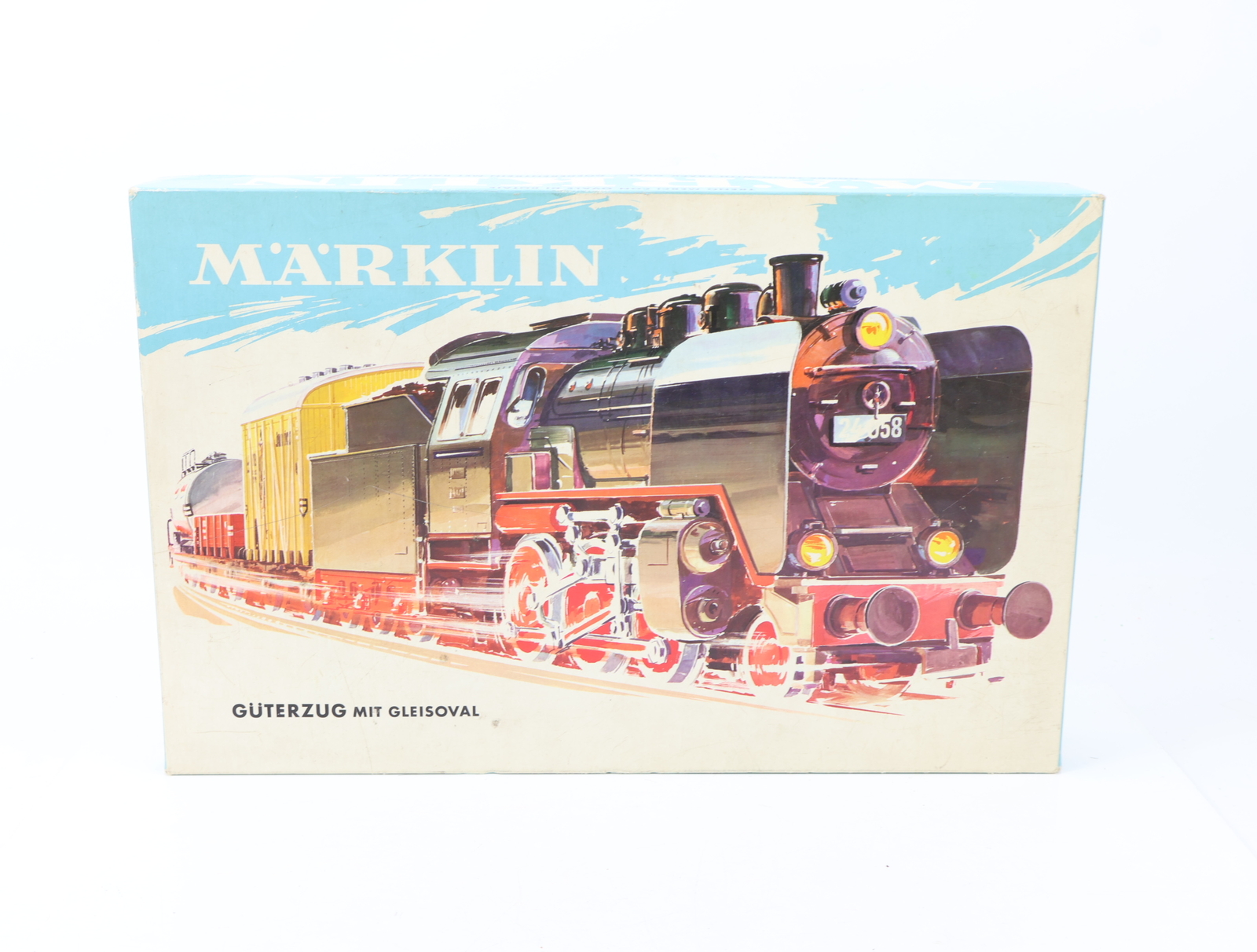 Märklinメルクリン Schnellzug mit Gleisoval HO Märklin H0 3203 Zugset 4-tlg. Güterzug mit Dampflok u. M