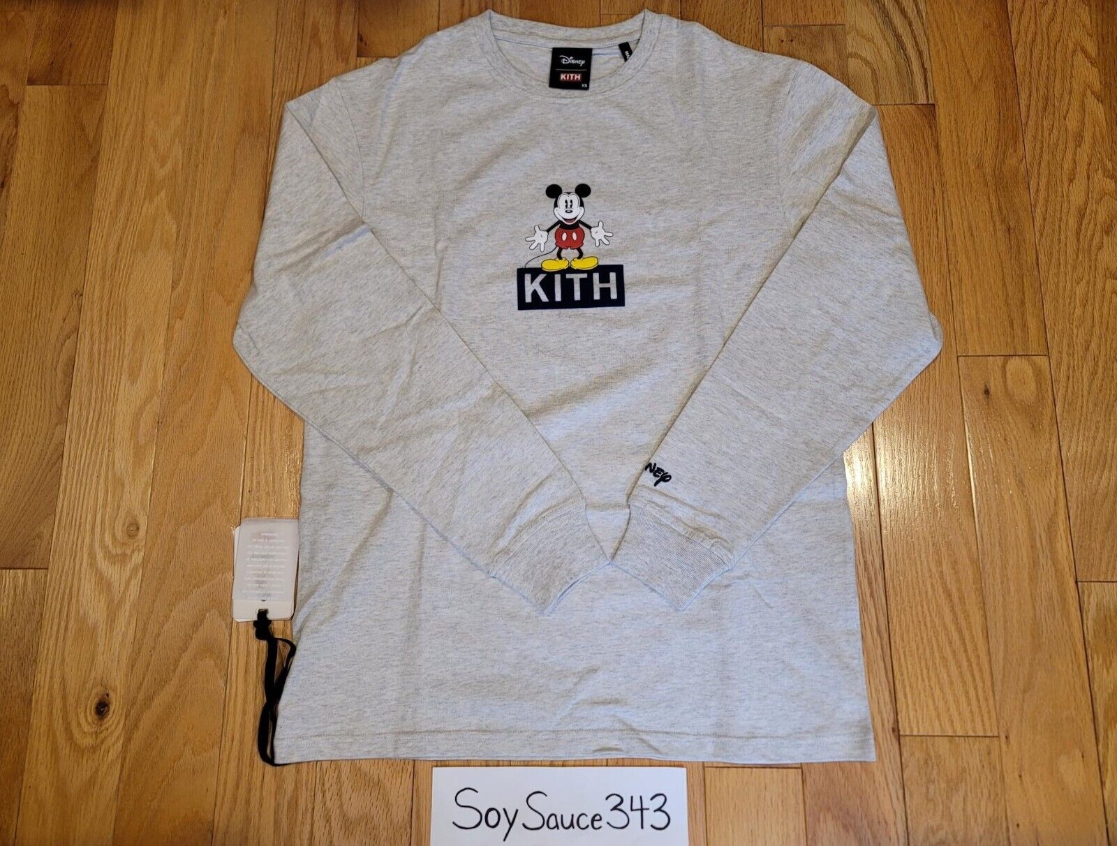 KITH X DISNEY 30S MICKEY STANDING BOX LOGO LONG SLEEVE TEE KITH X DISNEY 30S MICKEY STANDING BOX LOGO LONG SLEEVE TEE