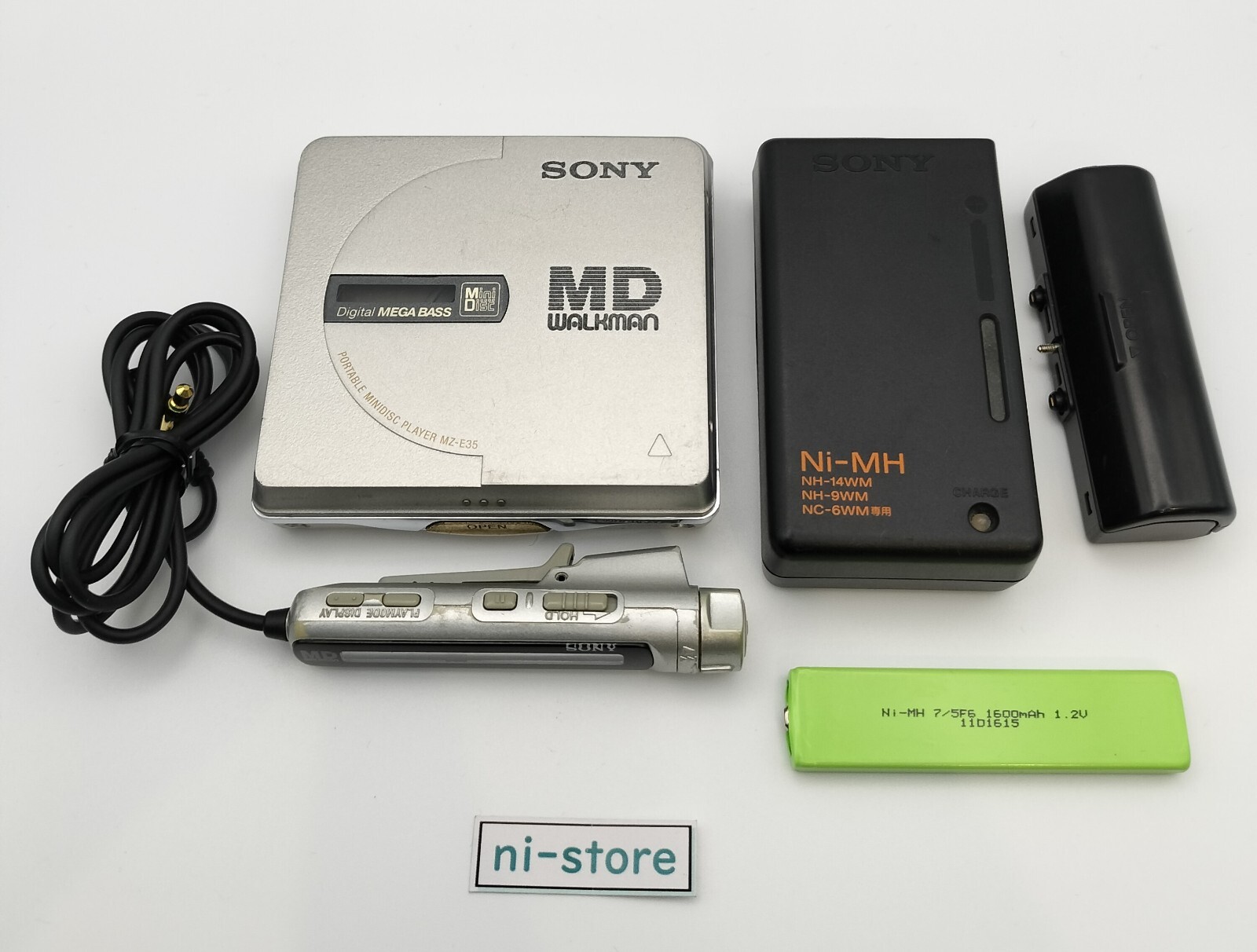 ソニー MDウォークマン MZ-E35 リモコン/袋付き SONY MDウォークマン