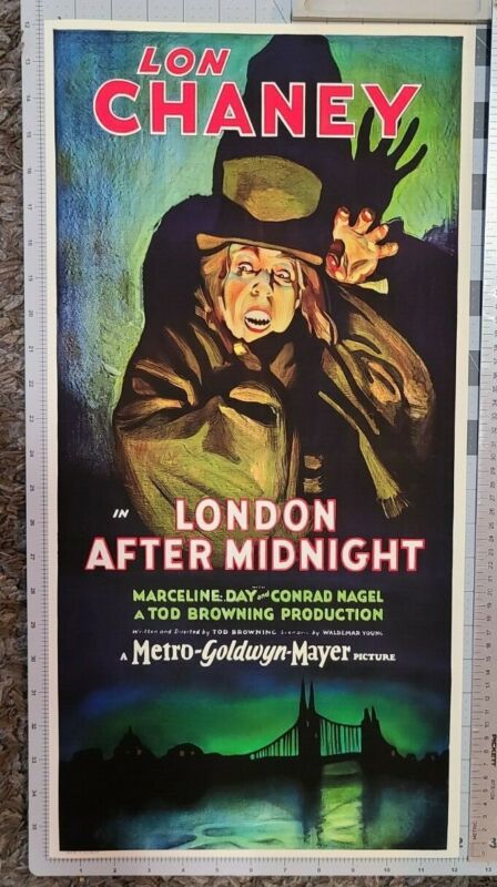 "London After Midnight" 1927 Universal movie poster 12"x 24" Reprint