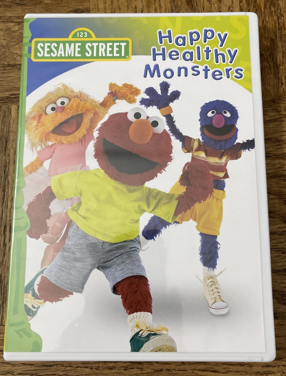 Sesame Street Happy Healthy Monsters DVD-Rare Vintage-SHIPS