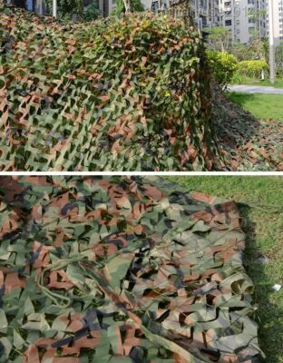 SURPLUS MILITARY SINGLE FOLIAGE CAMOUFLAGE NET WOODLAND CAMO DIMENSION115''X75''