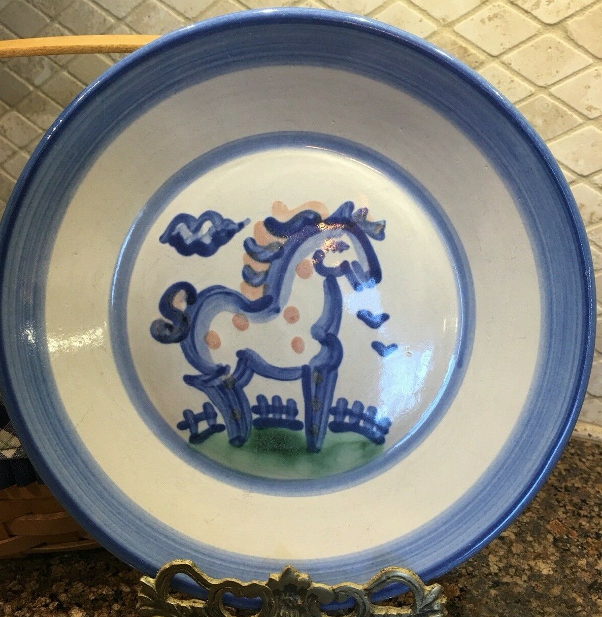 Six M.A. Hadley Pottery 7 5/8