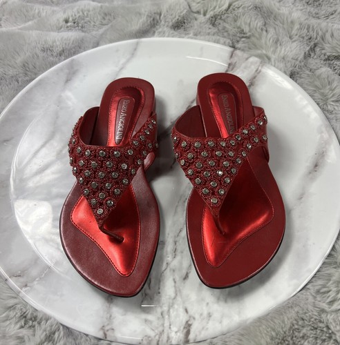 本日限定セール！【美品✨】Enzo Angiolini ゴールドレザーサンダル 本日限定セール！【美品✨】Enzo Angiolini ゴールドレザー