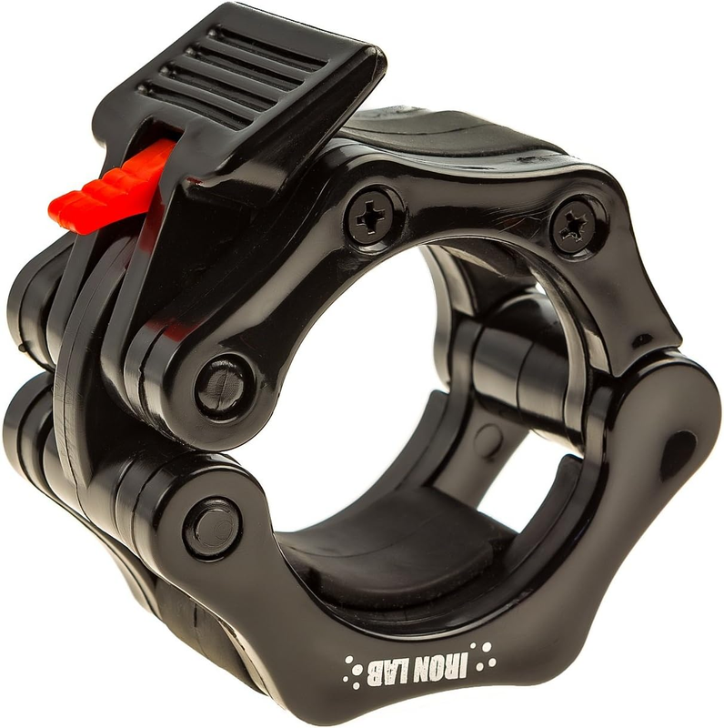 Olympic Barbell Collar Pair of 2" Inch Pro ABS Locking Set of 2 Black Clamps Per