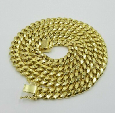10k Yellow Gold Miami Cuban chain 8mm 24