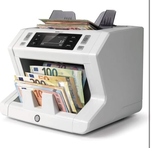 Safescan 2665-S - High-Speed Banknotenzähler mit Wertzählung für gemischte Geldscheine, mit 7-facher Falschgeldprüfungbanknote - 100%ige Sicherheit