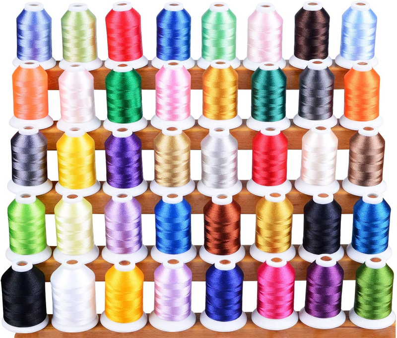 Machine Thread Kit - 40 Colors 1100 Yards Spool For Broth