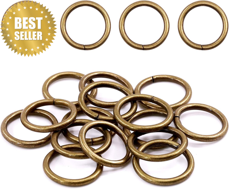 (1.9Cm, Bronze) -  60Pcs Heavy Duty 3/4 Inch - 20Mm Bronze Multi-Purpose Metal O
