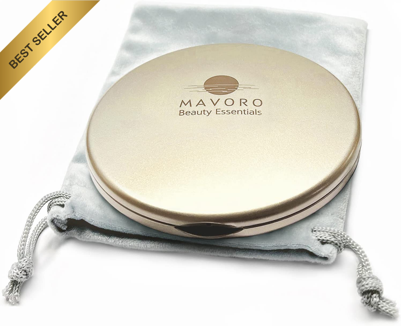 Magnifying Compact Mirror | 1X/10X Magnification | 10Cm Small Pocket Purse Doubl