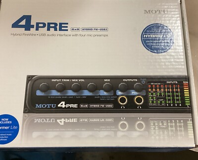 MOTU 4PRE 6X8 USB & Firewire Interface