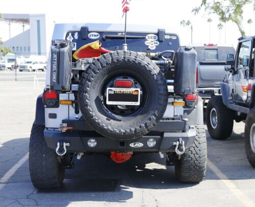 ::Rear Spare Tire Mount License Plate Relocator Bracket For 07-17 Jeep Wrangler JK