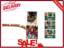 Plastic Brick Edging W/ 6 Solar Lighted Bricks 40 FT. Snap-Together