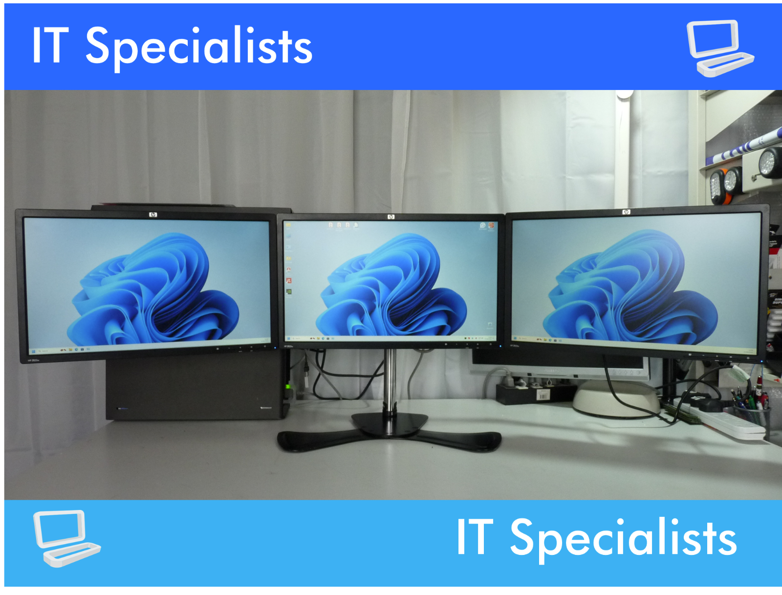 Dell T3600 Win 11 Pro 6-core Gaming PC, 32GB ram-3 screens-1TB SSD