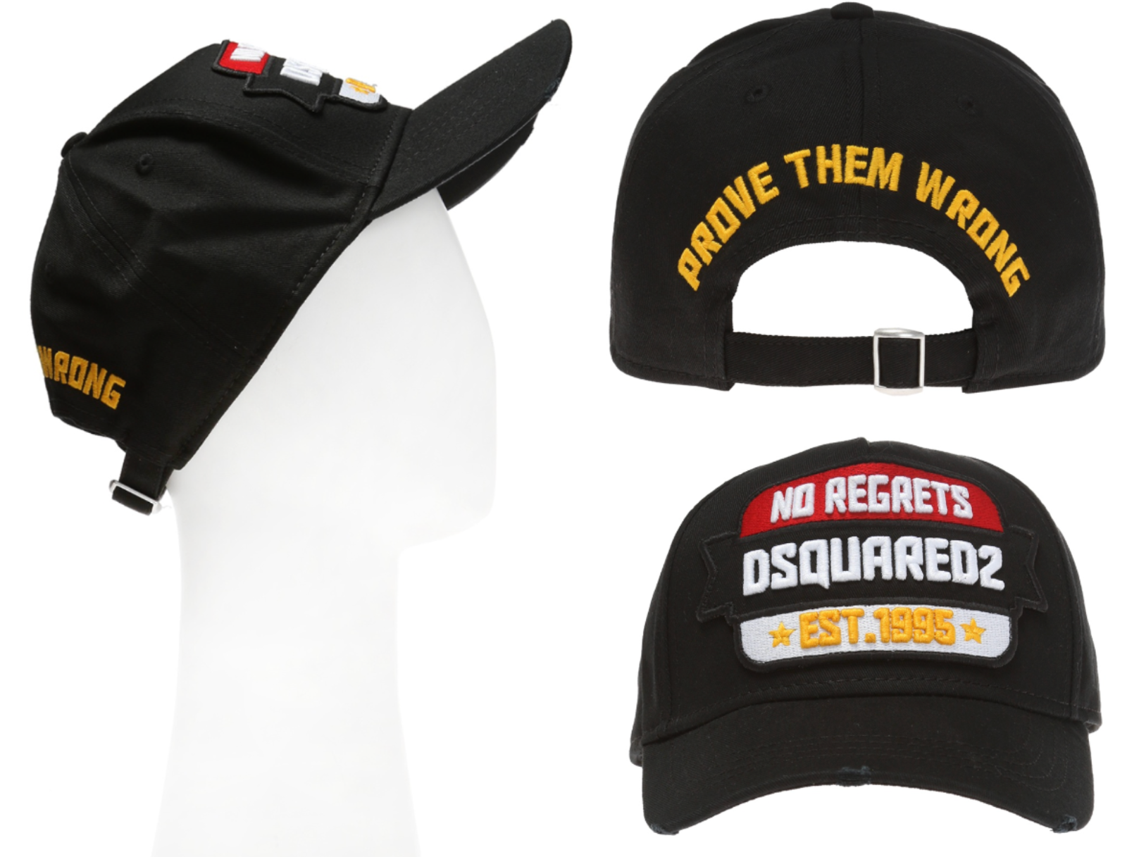 【送料&関税込】Dsquared2 Black Gabardine Baseball Cap - Uni DSQUARED2 Icon Baseball Cap Logo Cap Black : Amazon.ca