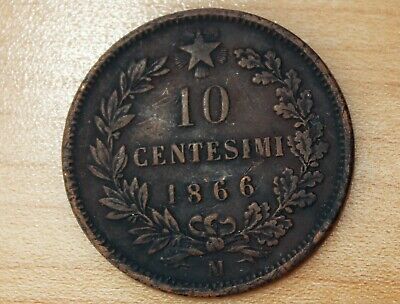 vatican coins paper money 10 centesimi 1866 vatican