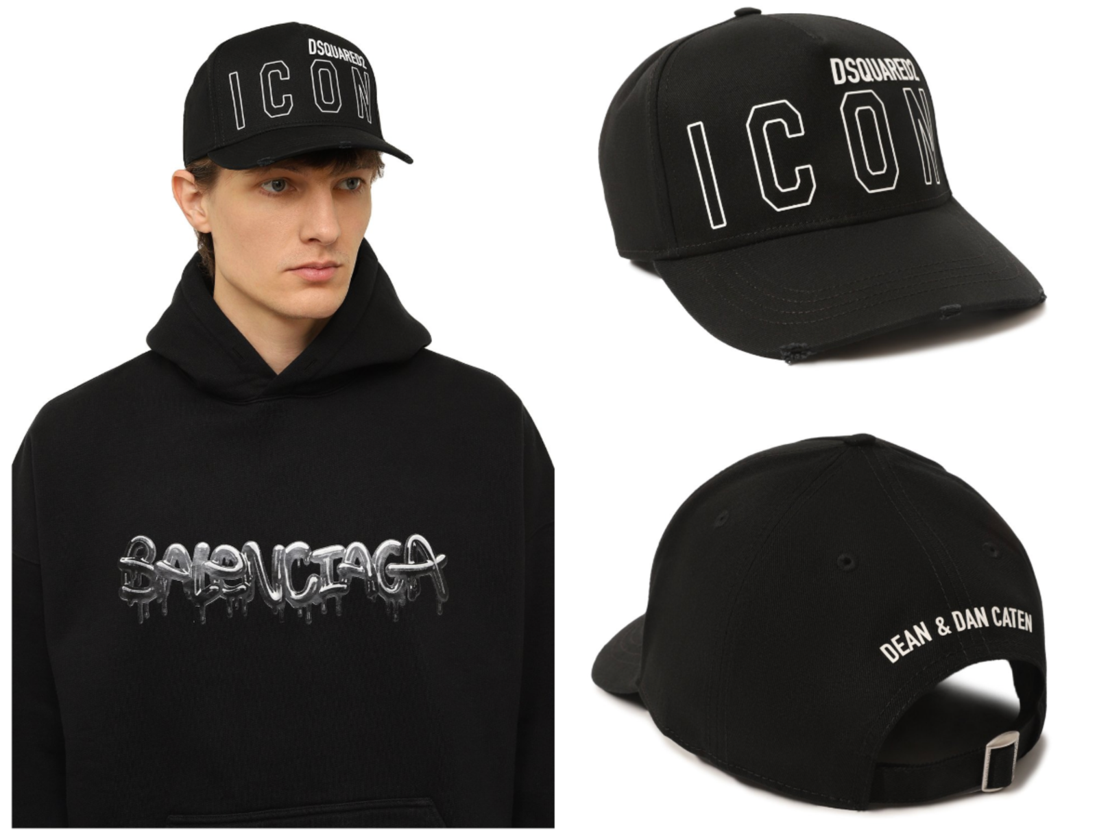 Dsquared2 Icon Outline Baseball Cap Trucker Hat | eBay