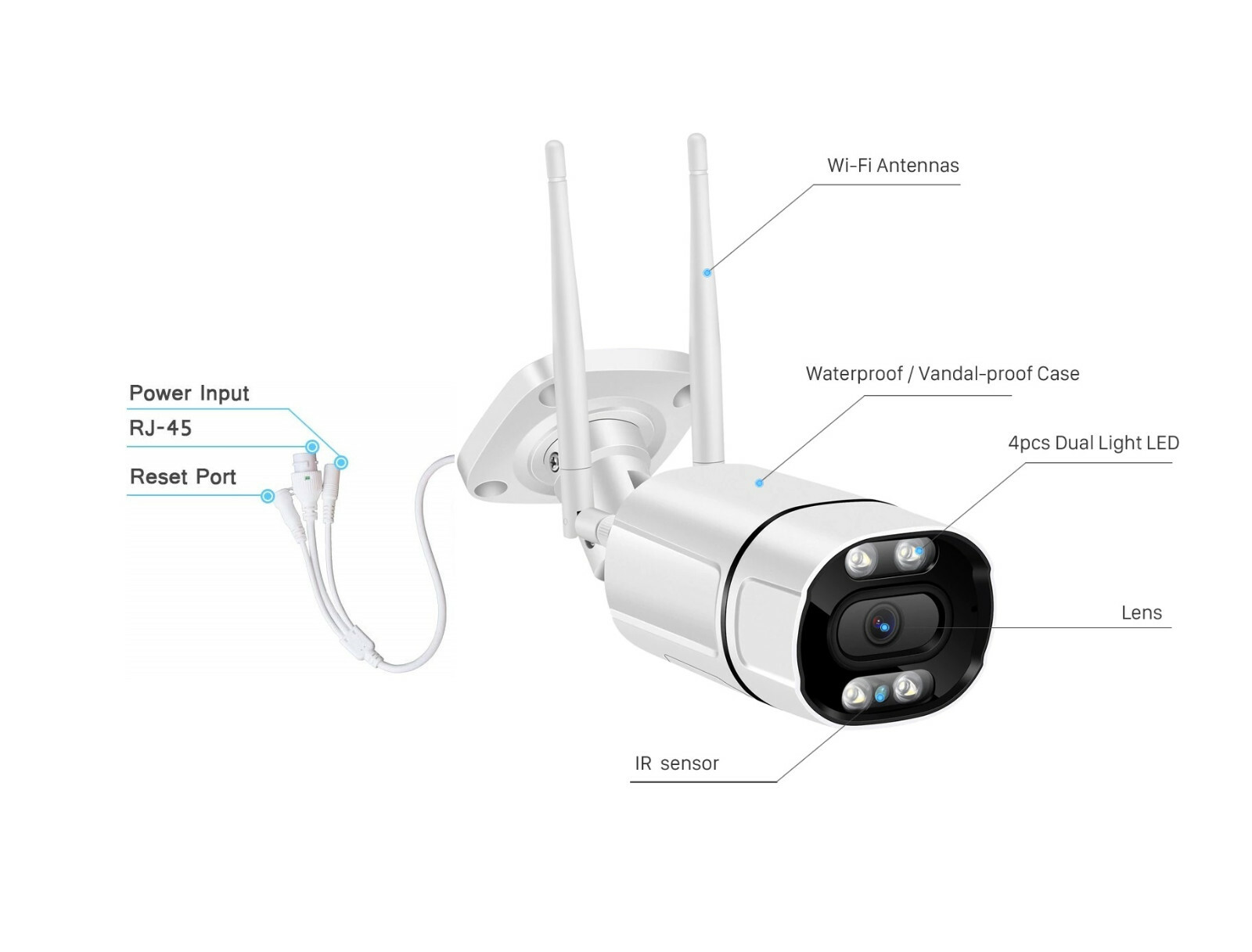 Wifi камера уличная с микрофоном