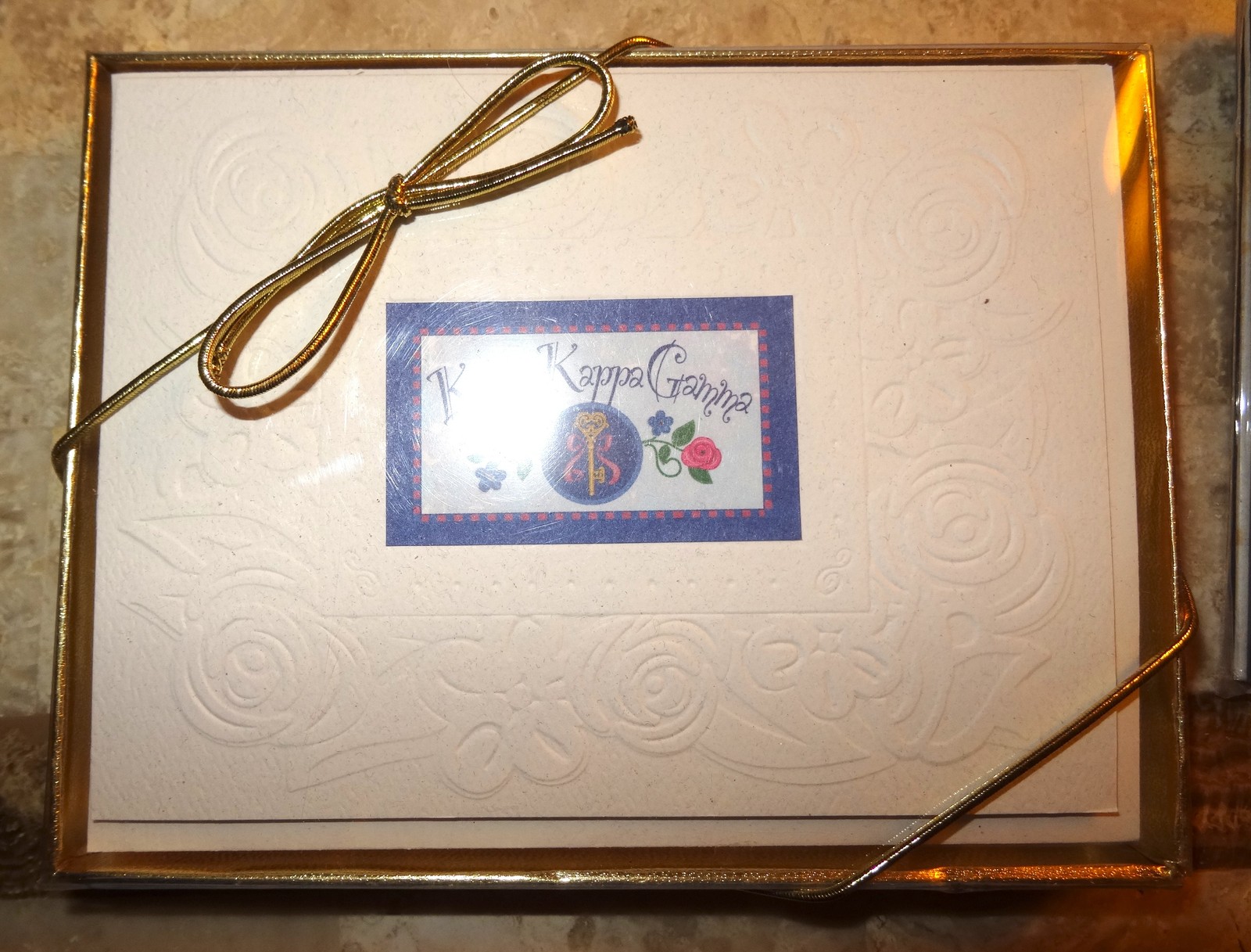 15 Kappa Kappa Gamma items-photo album, mats, address book, stationery, stickers