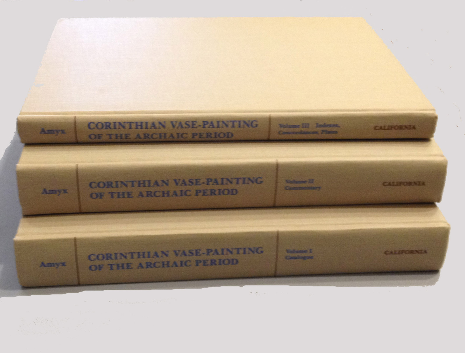3 Vol. Set -- Corinthian Vase-Painting of the Archaic Period by Darrell A Amyx