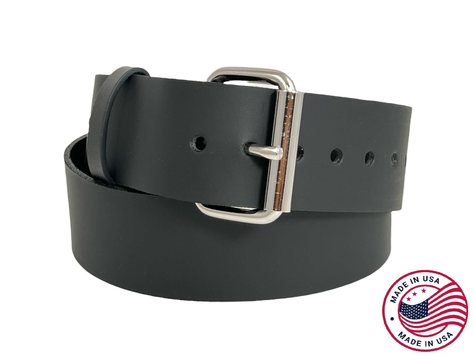 Funk Plus USA Made Black belt Military Grade Genuine Cowhide