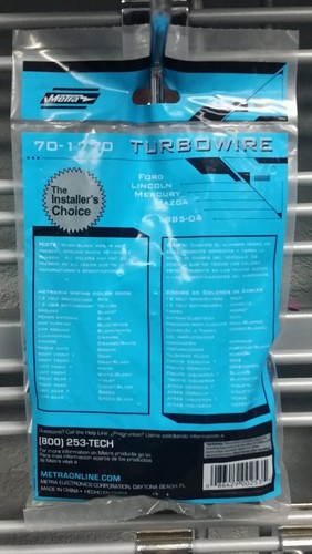 Metra 70-1770 Wiring Harness Ford Lincoln Mercury Mazda 1985-04