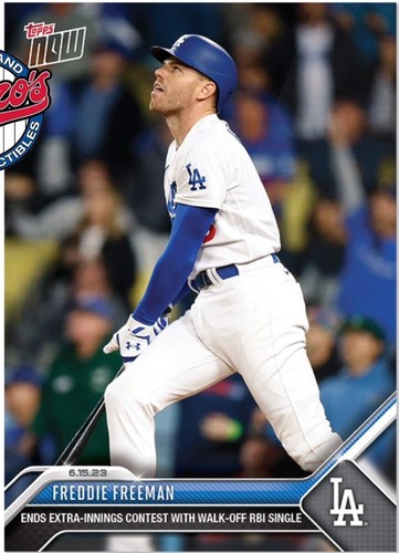 Freddie Freeman Walk-Off Single - 2023 MLB TOPPS NOW Card