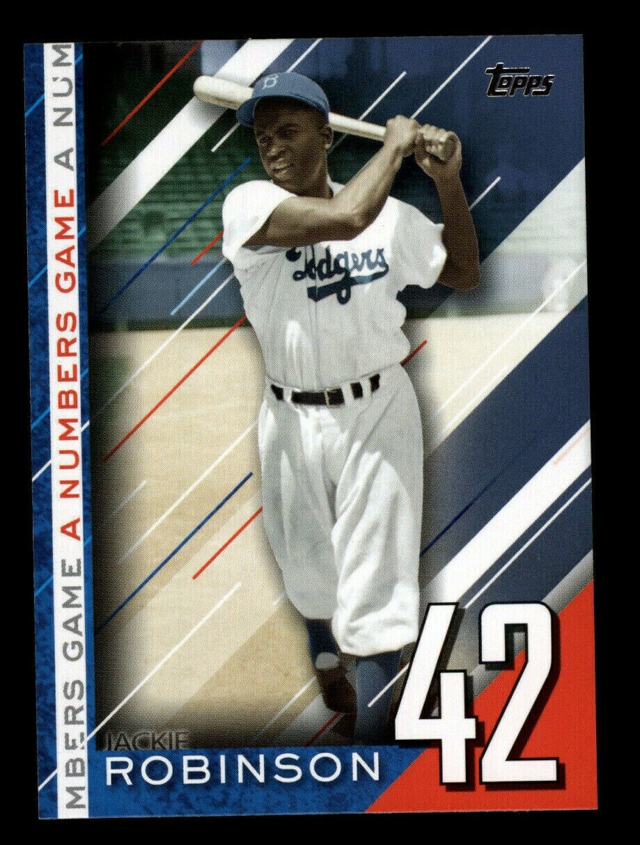 2020 Topps Update JACKIE ROBINSON A Numbers Game BLUE