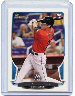 2013 BOWMAN #40 CHRISTIAN YELICH ROOKIE CARD RC, MARLINS, BREWERS, 080219 (B). rookie card picture
