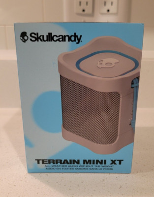 NIB Skullcandy Terrain Mini XT Portable Bluetooth All Weather Speaker Grey New