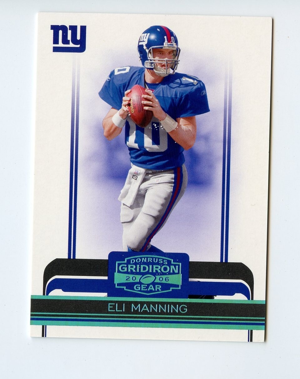 宮本2006ユニフォームレプリカ他 B830 ELI MANNING 2006 DONRUSS GRIDIRON GEAR SAPPHIRE 43/50